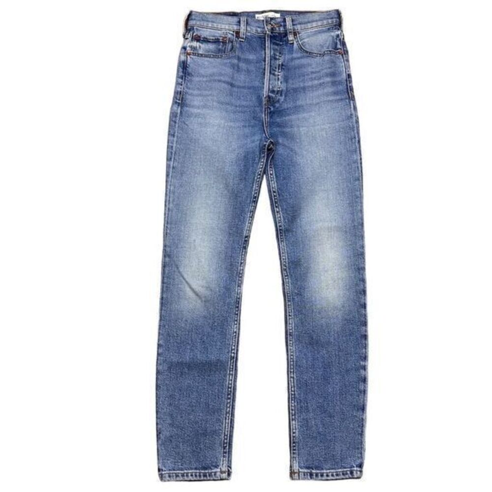 Re/Done Women's Ultra High Rise Crop Jeans Size 26 Blue Denim‎